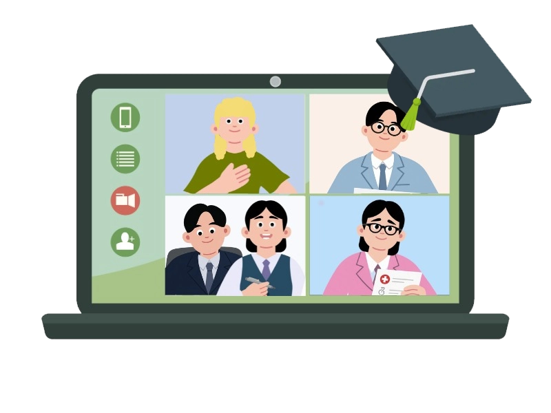 Illustration formation en visioconférence